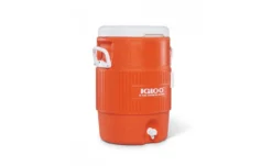 Koelbox Igloo 5 Gallon Seat Top Oranje Wit -Kampeeruitrusting Winkel 00042316 h