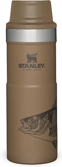 Thermosbeker Stanley The Trigger Action Travel Mug Tan Peter Perch 0,47L