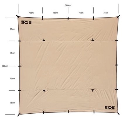 Zeil EOE Innerstandt BTC 300 X 300 Cm 4 Zeil EOE Innerstandt BTC 300 X 300 Cm - Afbeelding 2
