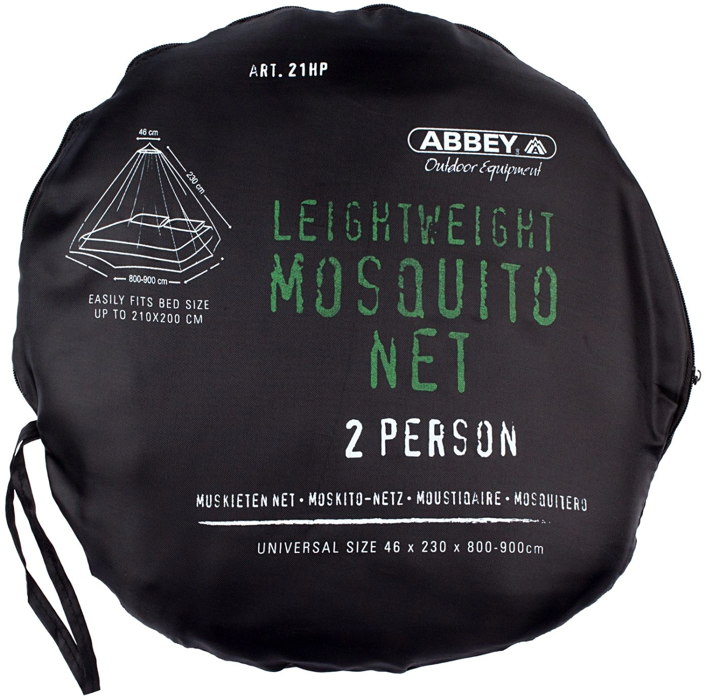 Klamboe Abbey Camp Lichtgewicht 2-Persoons Wit 6 Klamboe Abbey Camp Lichtgewicht 2-Persoons Wit - Afbeelding 4