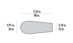 Bivakzak MSR Advance Pro Bivy Oranje 7 Bivakzak MSR Advance Pro Bivy Oranje -Kampeeruitrusting Winkel 3 10830 2019 msr probivy floorplan