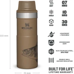 Thermosbeker Stanley The Trigger Action Travel Mug Tan Peter Perch 0,47L 9 Thermosbeker Stanley The Trigger Action Travel Mug Tan Peter Perch 0,47L -Kampeeruitrusting Winkel 3 1200x1200 1