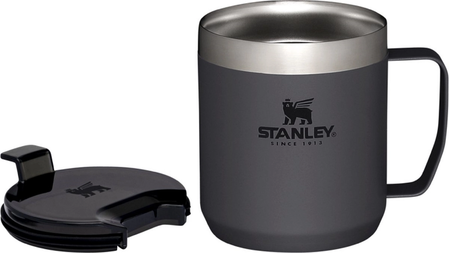 Thermosbeker Stanley The Legendary Camp Mug Charcoal 0,35L 5 Thermosbeker Stanley The Legendary Camp Mug Charcoal 0,35L - Afbeelding 3