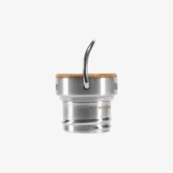 Reisfles Klean Kanteen Reflect Brushed Stainless 540 Ml -Kampeeruitrusting Winkel 3 Bamboo Cap Side 1024x