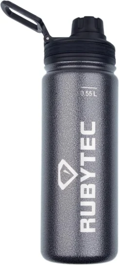 Thermosfles Rubytec Shira Vacuum Cool Hammertone Graphite 0,55L 8 Thermosfles Rubytec Shira Vacuum Cool Hammertone Graphite 0,55L -Kampeeruitrusting Winkel 3 RU513125B Shira Vacuum Cool Drink Bottle Graphite 0 55 L
