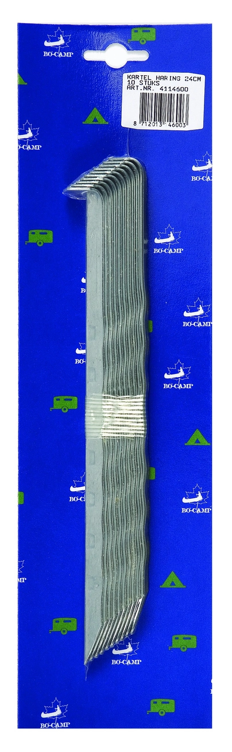 Haring Bo-Camp Gekarteld Gegalvaniseerd Staal 24 Cm (10-delig) 3 Haring Bo-Camp Gekarteld Gegalvaniseerd Staal 24 Cm (10-delig)