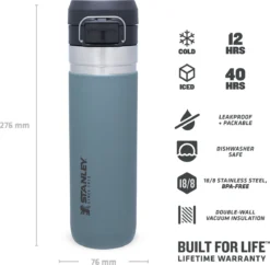 Thermosbeker Stanley The Quick Flip Shale 0,7L 16 Thermosbeker Stanley The Quick Flip Shale 0,7L -Kampeeruitrusting Winkel 7 quickflip shale07b