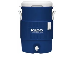 Koelbox Igloo 5 Gallon Seat Top Cup Dispenser Majestic Blauw Wit