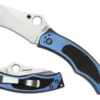 Vouwmes Spyderco Vrango Titanium Blue -Kampeeruitrusting Winkel SP20C201TIPBL Large