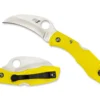 Vouwmes Spyderco Tasman Salt Yellow -Kampeeruitrusting Winkel SP C106PYL Large