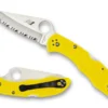 Vouwmes Spyderco Salt 2 Serrated Yellow -Kampeeruitrusting Winkel SP C88SYL2 Large