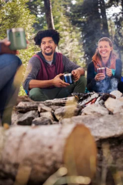 Thermosbeker Stanley The Legendary Camp Mug Matte Black 0,35L -Kampeeruitrusting Winkel Stanley Montana AW Campground 2498 1