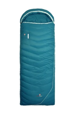 Slaapzak Grüezi Biopod DownWool Subzero Comfort Rechts Autumn Blue
