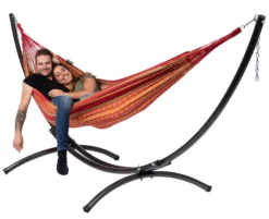 Hangmat Tropilex Double Chill Happy -Kampeeruitrusting Winkel hammock chill happy 50
