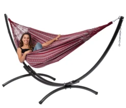 Hangmat Tropilex Double Comfort Bordeaux -Kampeeruitrusting Winkel hammock comfort bordeaux 50