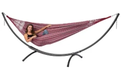 Hangmat Tropilex Double Comfort Bordeaux -Kampeeruitrusting Winkel hammock comfort bordeaux 52