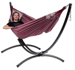 Hangmat Tropilex Double Comfort Bordeaux -Kampeeruitrusting Winkel hammock comfort bordeaux 55