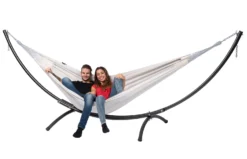 Hangmat Tropilex Double Comfort Pearl -Kampeeruitrusting Winkel hammock comfort pearl 51