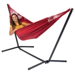 Hangmat Tropilex Single Dream Red 15 Hangmat Tropilex Single Dream Red -Kampeeruitrusting Winkel hammock dream red 50