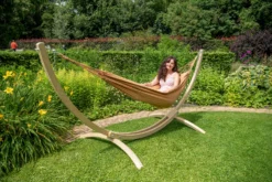 Hangmat Tropilex Single Plain Mocca -Kampeeruitrusting Winkel hammock plain mocca 233