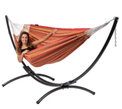 Hangmat Tropilex Double Premium Melon -Kampeeruitrusting Winkel hammock premium melon 50