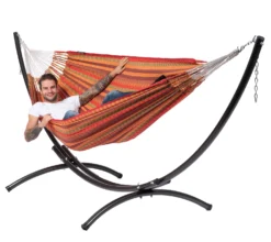 Hangmat Tropilex Double Premium Melon -Kampeeruitrusting Winkel hammock premium melon 52