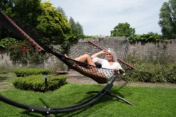 Hangmat Tropilex Family Rope Black 9 Hangmat Tropilex Family Rope Black -Kampeeruitrusting Winkel hammock rope black 6002