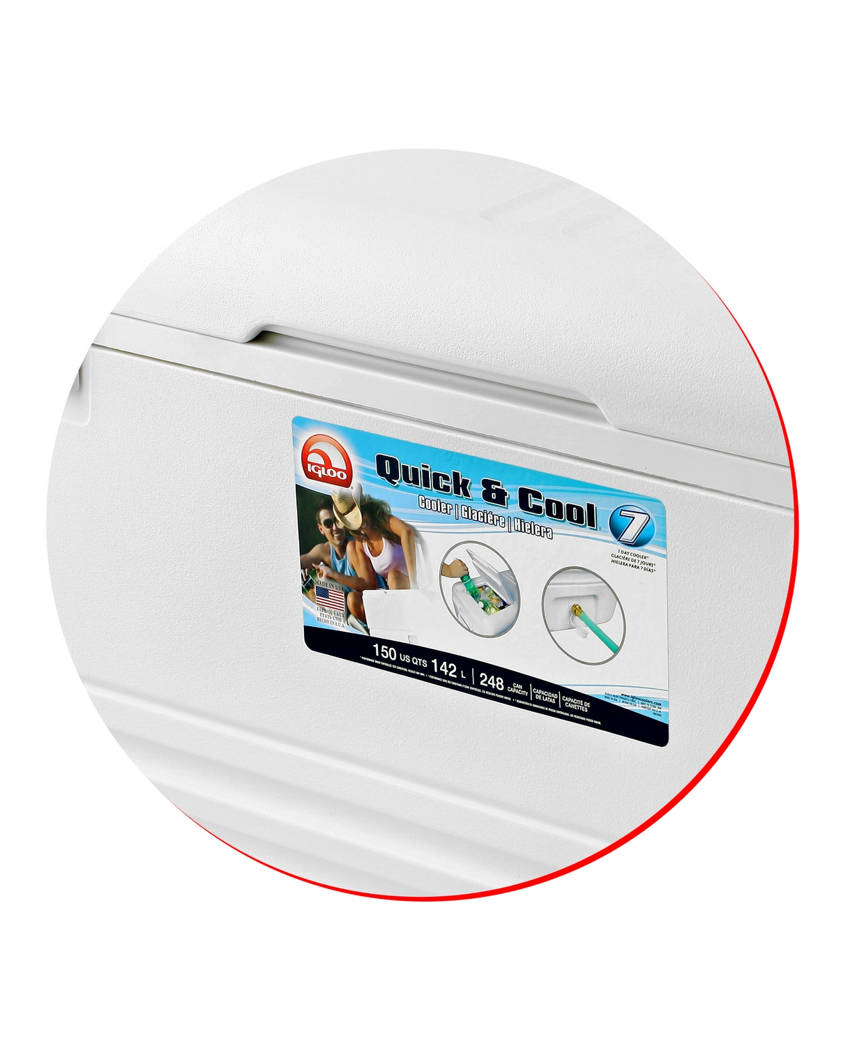 Koelbox Igloo Quick & Cool 150 Wit 9 Koelbox Igloo Quick & Cool 150 Wit - Afbeelding 7